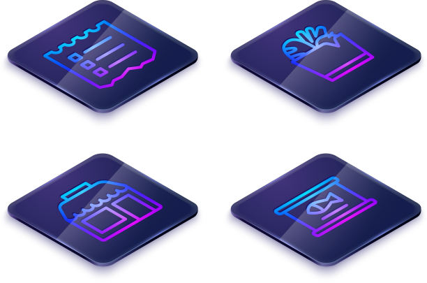 设定等距线购物清单市场商店袋图片下载