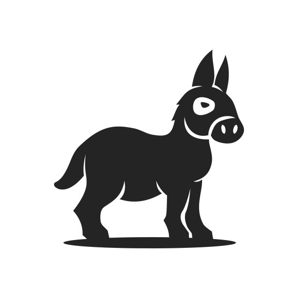 驴标志模板孤立的品牌标识图标图片下载