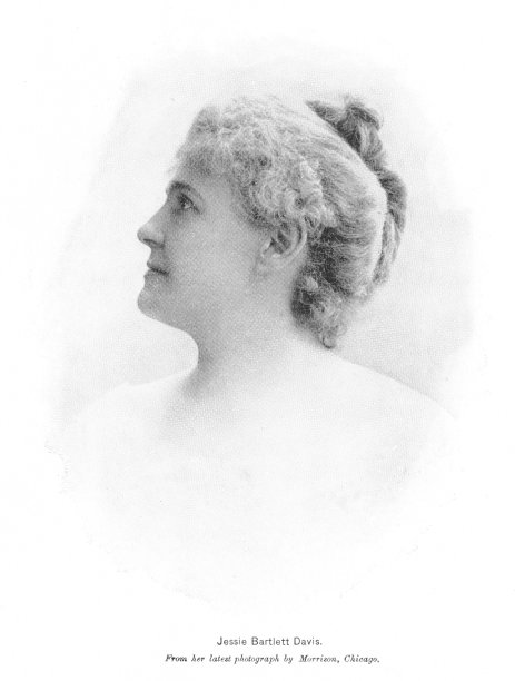 杰西·巴特利特·戴维斯照片肖像，美国女演员和歌剧演唱家，19世纪文化史图片下载