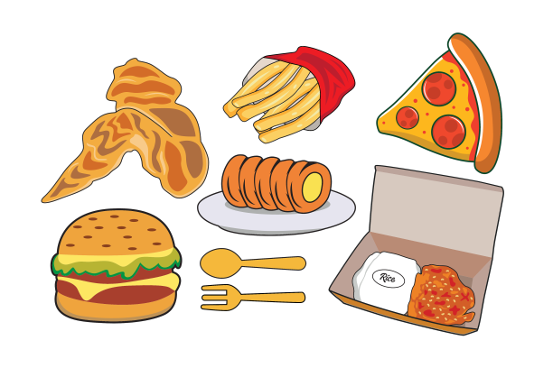快餐设计图形图片下载