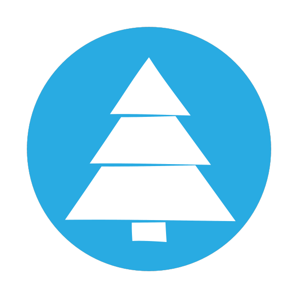 简单的圣诞树概念为圣诞节图片下载