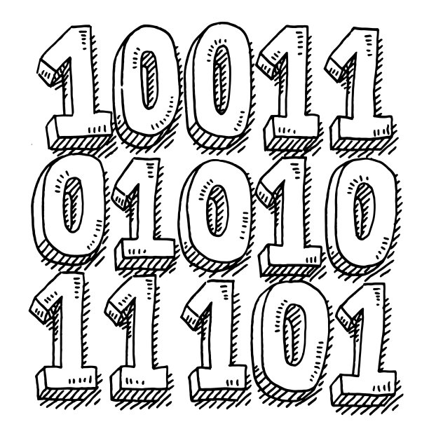 二进制数符号绘制图片下载