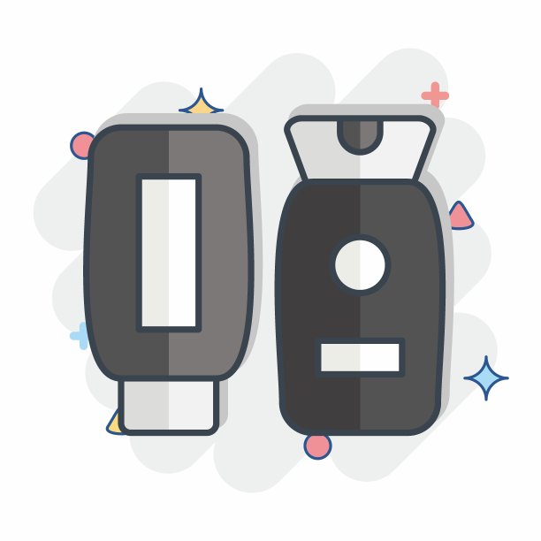 图标乳液。与化妆品符号有关。漫画风格。简单的设计可编辑。简单的说明图片下载