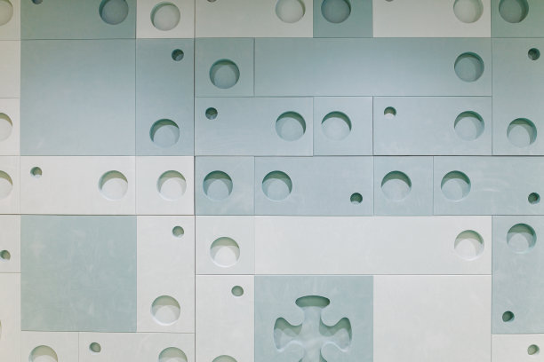 蓝色泡沫板墙背景图片下载