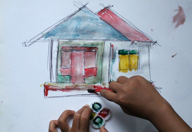 简单的房屋绘图活动图片下载