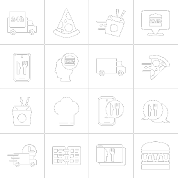 设置线汉堡咖啡馆和餐厅的位置图片下载