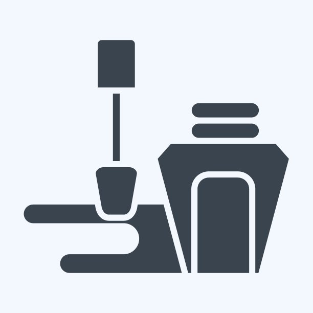 图标的基础。与化妆品符号有关。字形风格。简单的设计可编辑。简单的说明图片下载