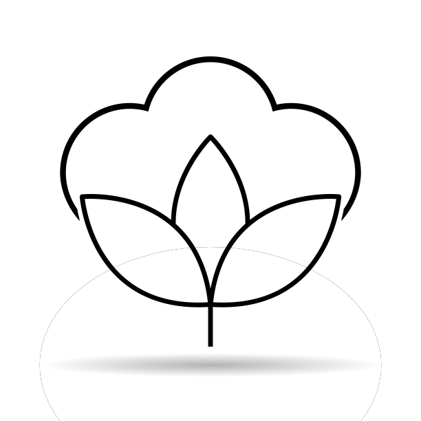 棉花有机影子图标服装符号图片下载