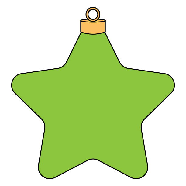 简单的圣诞树玩具对象的圣诞节图片下载