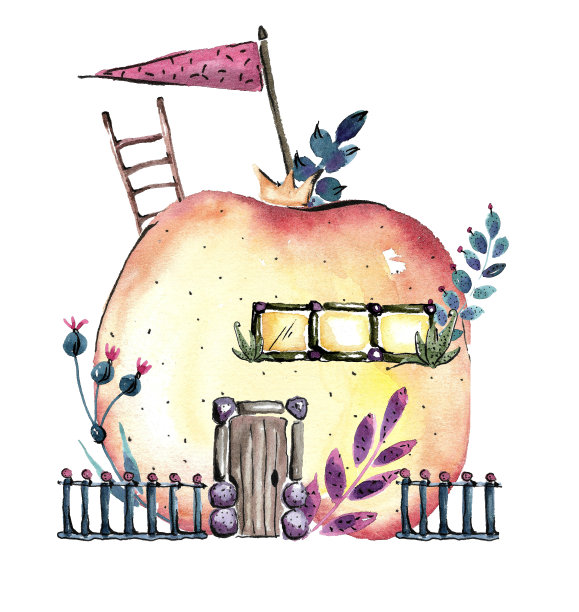 神奇的苹果屋。图片下载