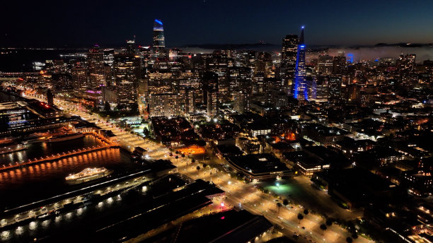 美国加州旧金山的日落城。图片下载