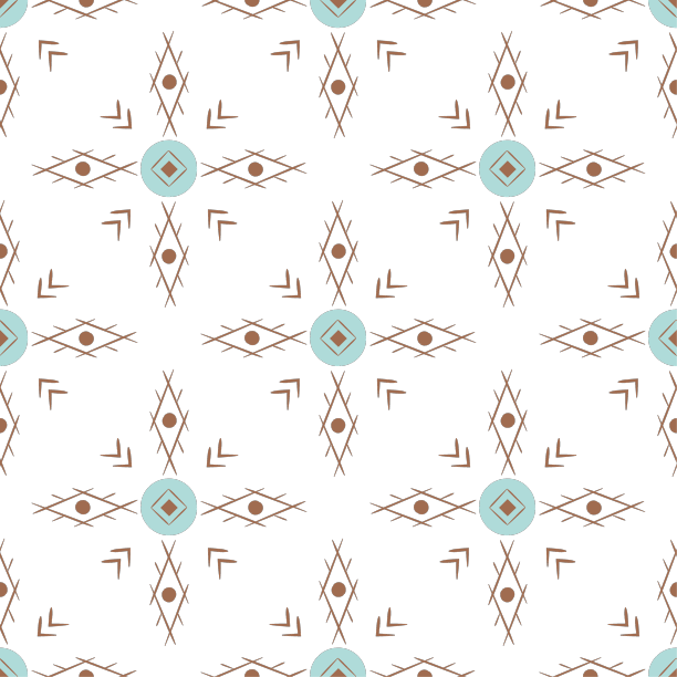 阿兹特克民族无缝花纹简单粗壮土生土长图片下载