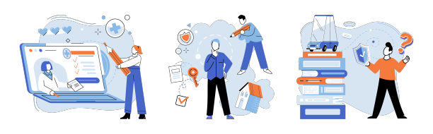 汽车、财产、人寿、医疗保险图片下载