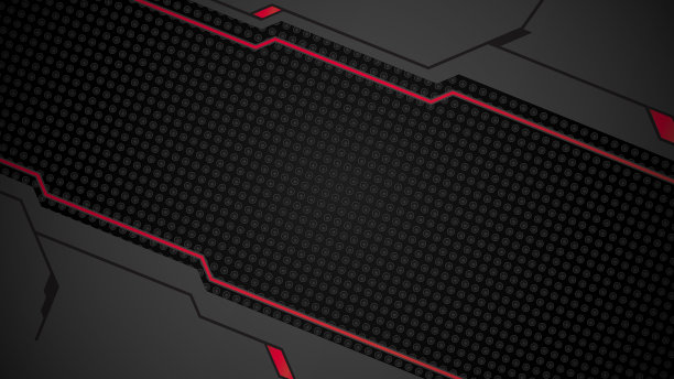 抽象的黑色背景金属红色显示未来科幻hud框架轮廓图片下载