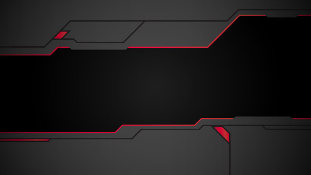 抽象的黑色背景金属红色显示未来科幻hud框架轮廓图片下载