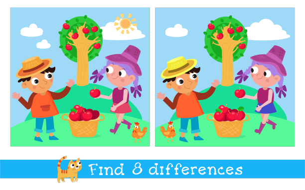 可爱的孩子在果园的农民发现8图片下载