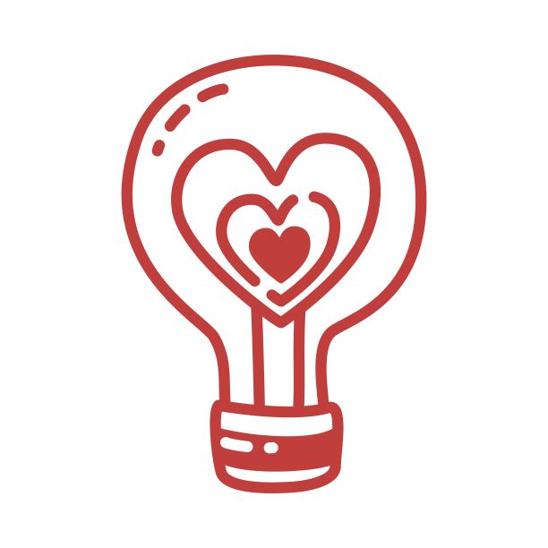 心放在电灯的玻璃灯泡里图片下载