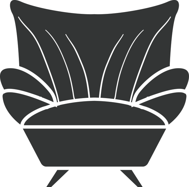 沙发扶手椅平面图标图片下载