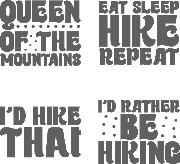 徒步复古SVG设计包图片下载