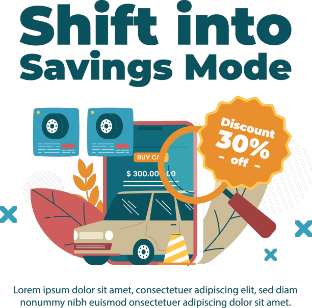 汽车经销商模板孤立的白色图片下载