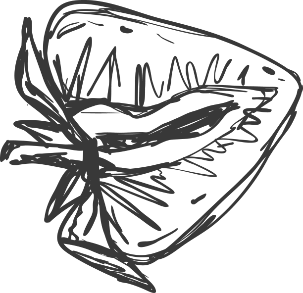 草莓切片侧面手绘图片下载