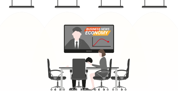 疲倦的办公室职员倒在会议室里图片下载