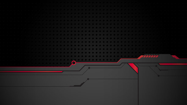 抽象的黑色背景金属红色显示未来科幻hud框架轮廓图片下载