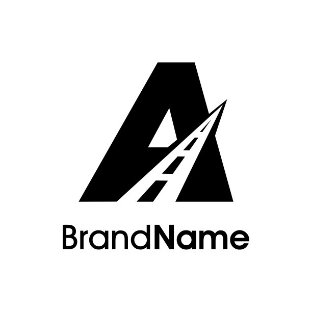 极简主义的初始A方式标志图片下载