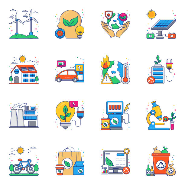 包生态平面图标图片下载