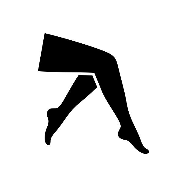 女人腿的图标。身体保健。图片下载