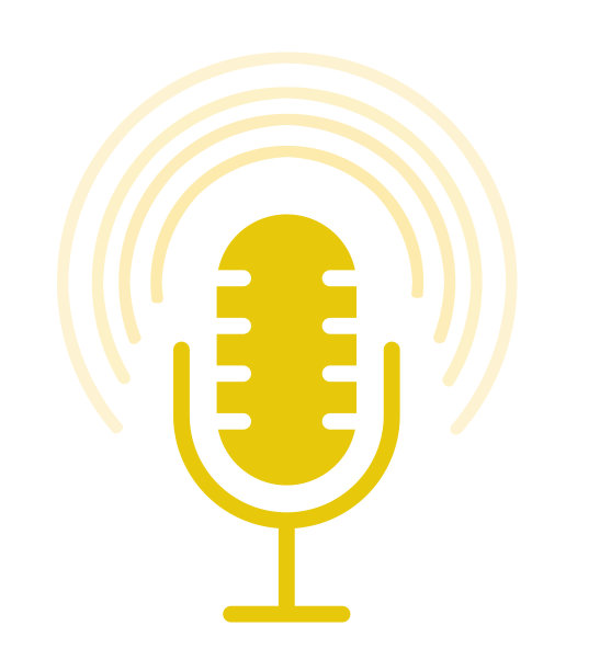 复古麦克风与声波在白色背景图片下载