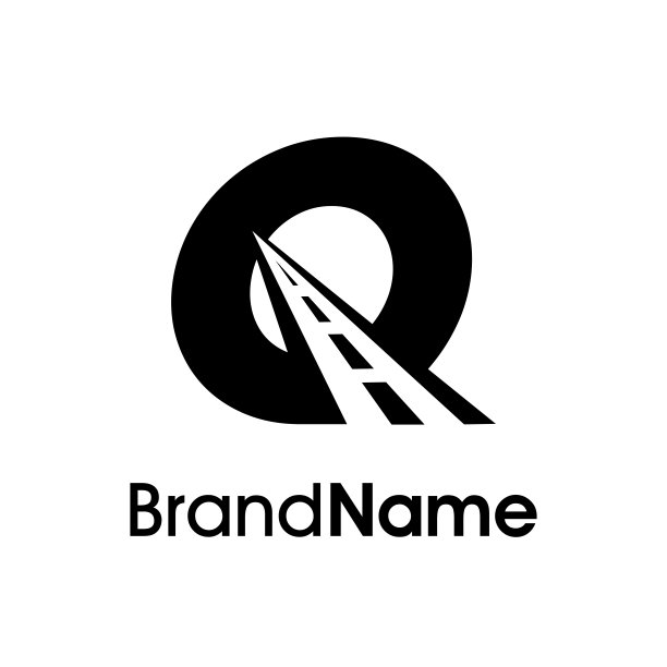 极简主义的初始Q方式标志图片下载