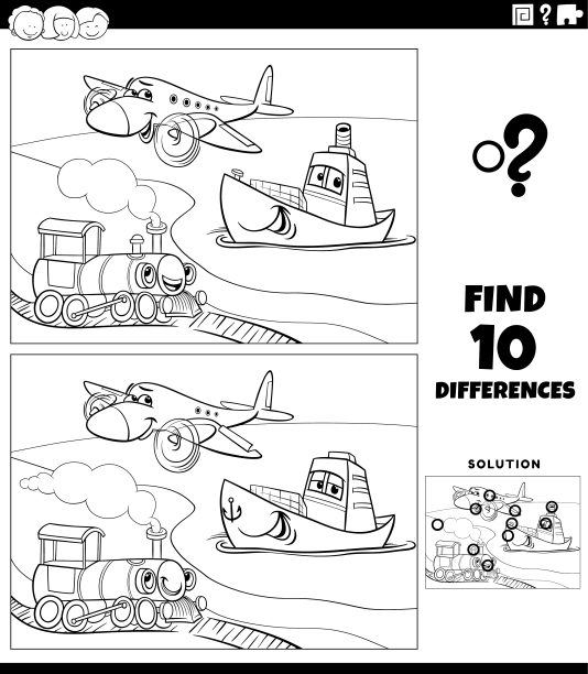 活动与交通工具的差异图片下载