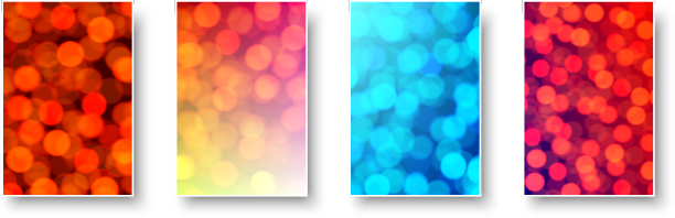 一套带有模糊散景灯的纸卡图片下载