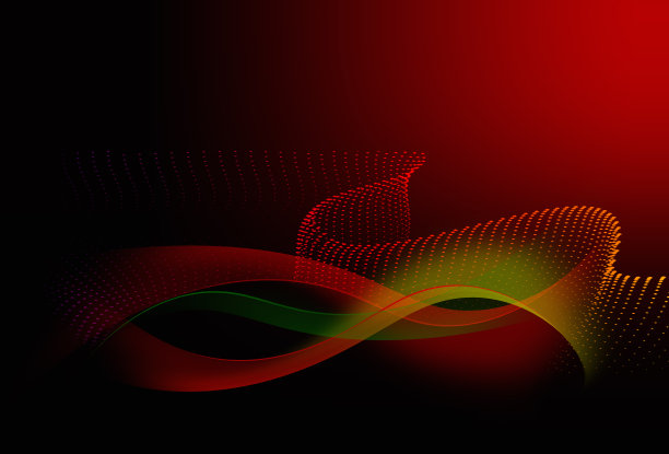 抽象多色波浪设计的小册子，传单，封面，横幅，营销…图片下载