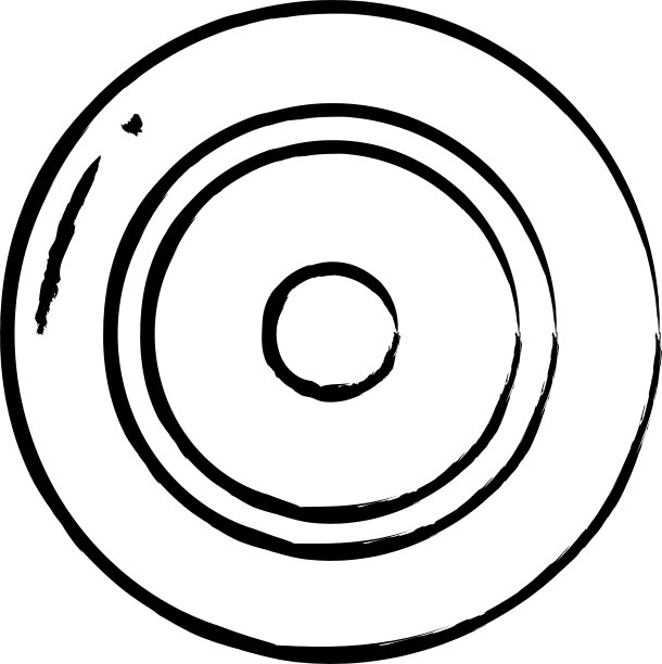 飞盘手绘矢量插图图片下载