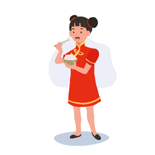 穿着中国传统服装的快乐小孩图片下载