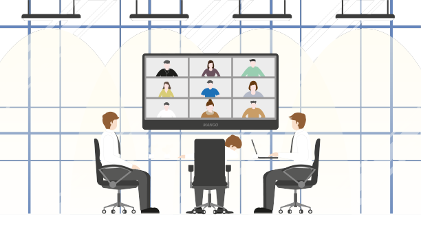 电话会议商务人士头脑风暴图片下载