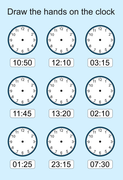 现在几点了?学习活动图片下载