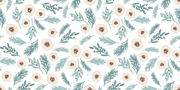 圣诞快乐，新年快乐无缝花纹图片下载