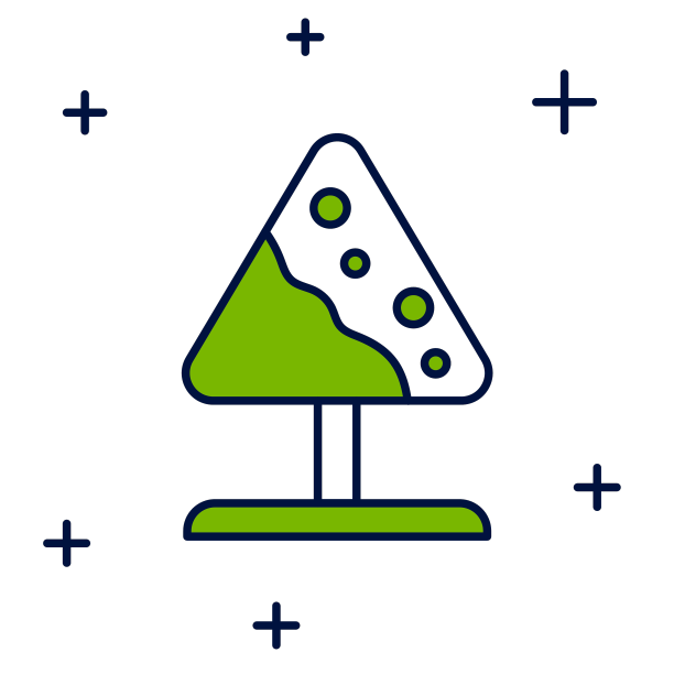 填充轮廓路标志雪崩图标孤立图片下载