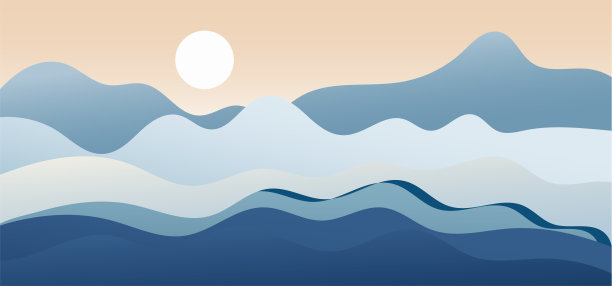 山峦景观抽象背景图片下载