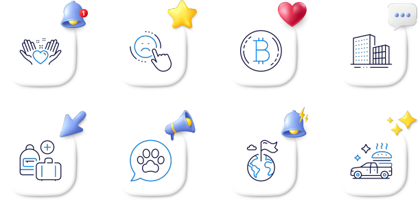 建筑物宠物护理和目的地旗线图片下载