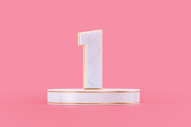 大理石纹理白色讲台上粉红色的背景图片下载