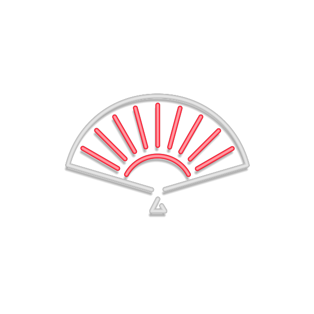 风扇霓虹灯在日本风格的光背景图片下载