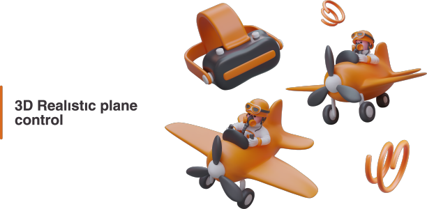 虚拟飞机控制vr护目镜的概念图片下载