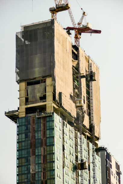 新家建造了一座现代化的建筑，数码照片作为背景图片图片下载