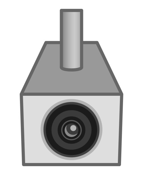 安全摄像头隔离矢量插图图片下载
