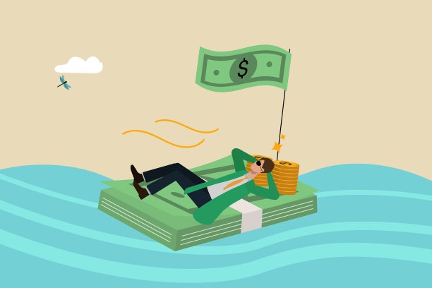 富人与他的财富，经济投资，远见和获取财富，退休，繁荣图片下载