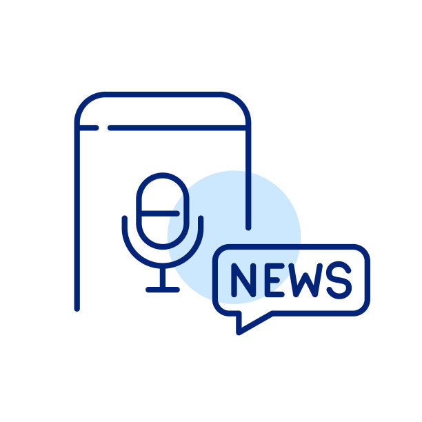 语音助手分享新闻。像素完美的图标图片下载